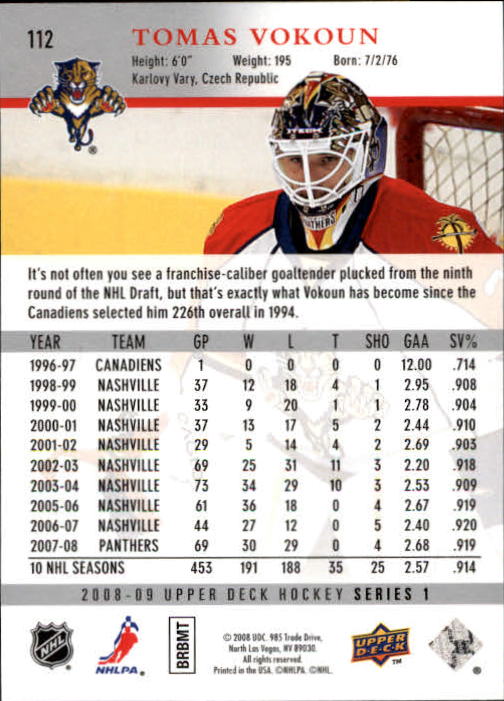 A8680- 2008-09 Upper Deck Hockey Card # S 1-250 -du Pick- 15 + Gratis US Schiff - Bild 221 von 407