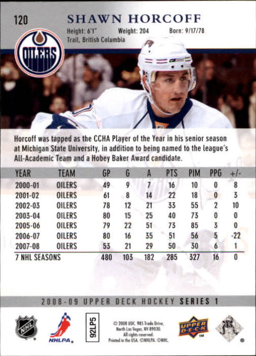 A8680- 2008-09 Upper Deck Hockey Card # S 1-250 -du Pick- 15 + Gratis US Schiff - Bild 237 von 407