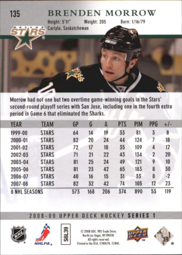 A8680- 2008-09 Upper Deck Hockey Card # S 1-250 -du Pick- 15 + Gratis US Schiff - Bild 267 von 407