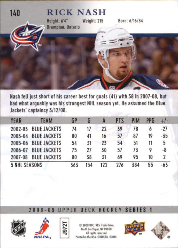 A8680- 2008-09 Upper Deck Hockey Card # S 1-250 -du Pick- 15 + Gratis US Schiff - Bild 277 von 407