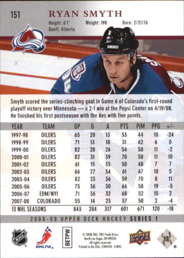 A8680- 2008-09 Upper Deck Hockey Card # S 1-250 -du Pick- 15 + Gratis US Schiff - Bild 299 von 407