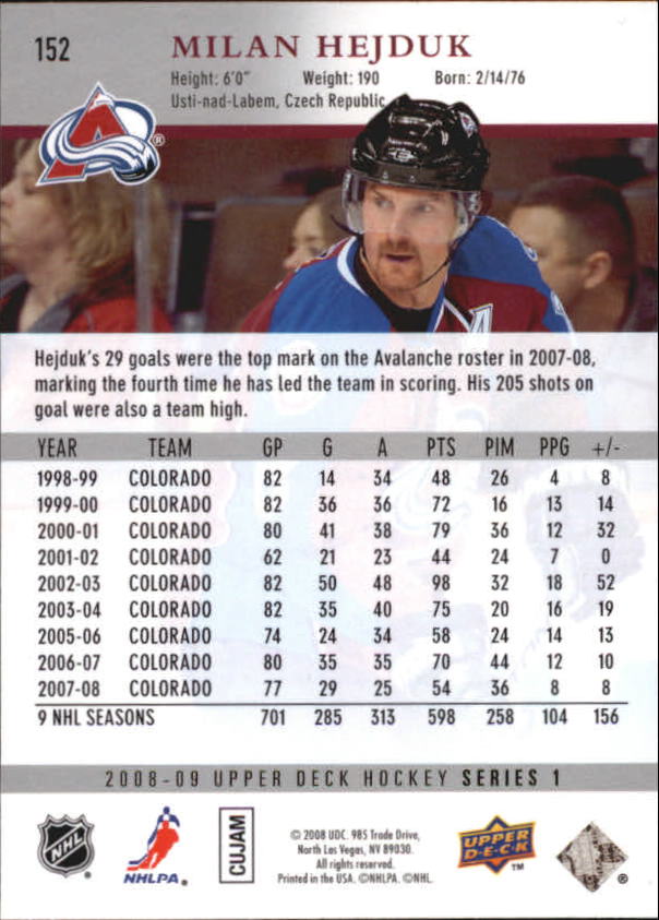 A8680- 2008-09 Upper Deck Hockey Card # S 1-250 -du Pick- 15 + Gratis US Schiff - Bild 301 von 407