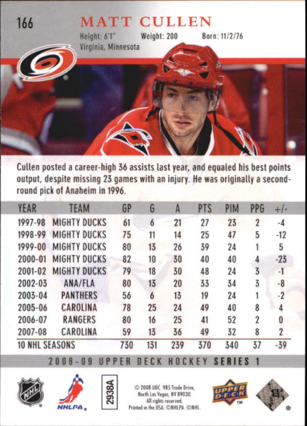 A8680- 2008-09 Upper Deck Hockey Card # S 1-250 -du Pick- 15 + Gratis US Schiff - Bild 327 von 407