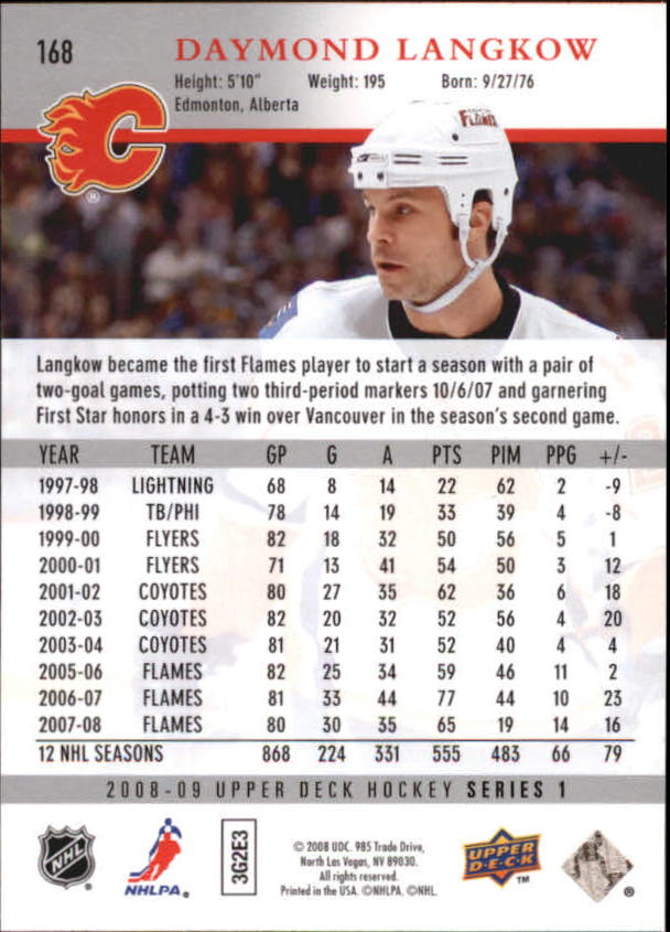 A8680- 2008-09 Upper Deck Hockey Card # S 1-250 -du Pick- 15 + Gratis US Schiff - Bild 331 von 407