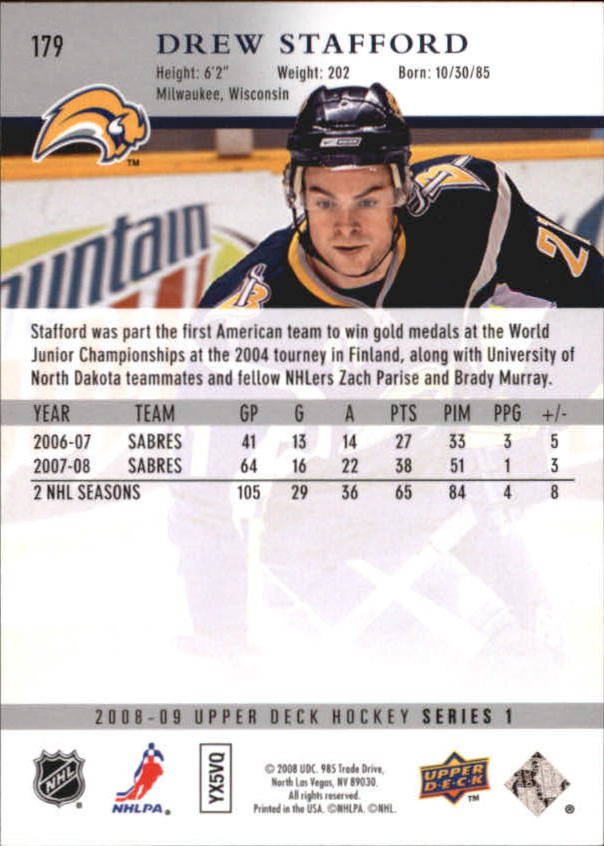 A8680- 2008-09 Upper Deck Hockey Card # S 1-250 -du Pick- 15 + Gratis US Schiff - Bild 353 von 407