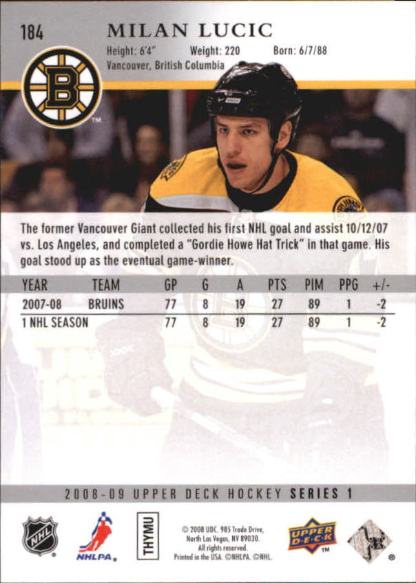 A8680- 2008-09 Upper Deck Hockey Card # S 1-250 -du Pick- 15 + Gratis US Schiff - Bild 363 von 407