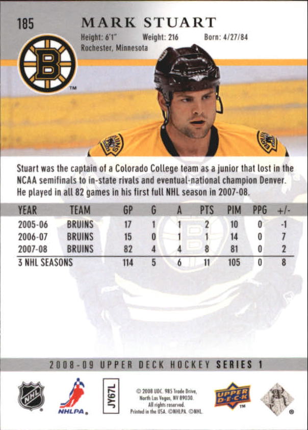 A8680- 2008-09 Upper Deck Hockey Card # S 1-250 -du Pick- 15 + Gratis US Schiff - Bild 365 von 407