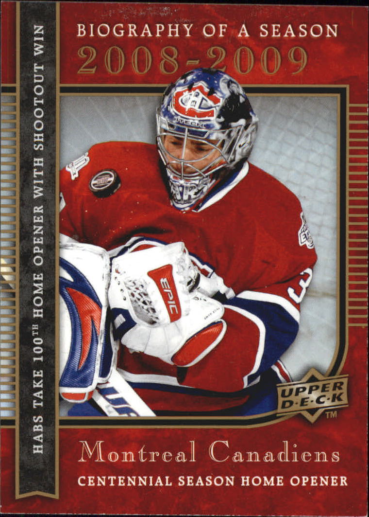 2008-09 Upper Deck Biography of a Season #BS8 Montreal Canadiens/Carey Price
