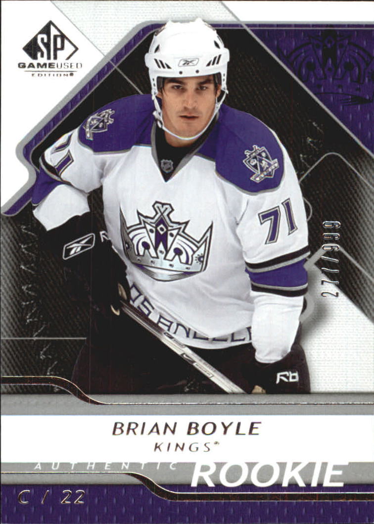 2008-09 SP Game Used #109 Brian Boyle RC