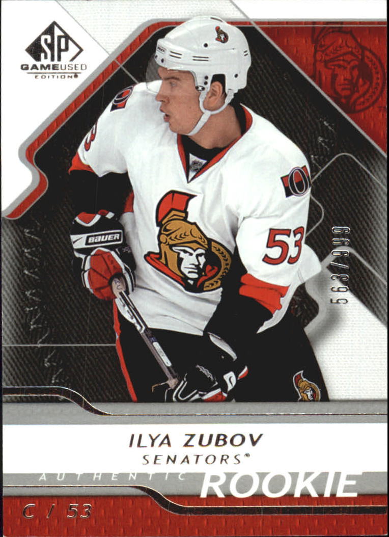 2008-09 SP Game Used #125 Ilya Zubov RC