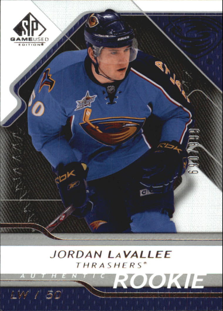 2008-09 SP Game Used #133 Jordan LaVallee RC