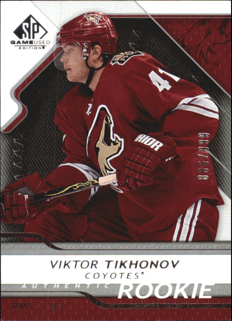 2008-09 SP Game Used #163 Viktor Tikhonov RC