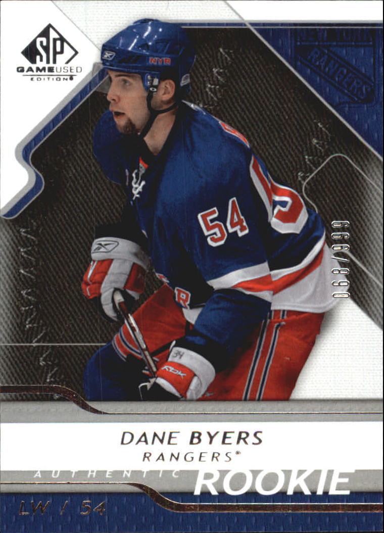 2008-09 SP Game Used #174 Dane Byers RC