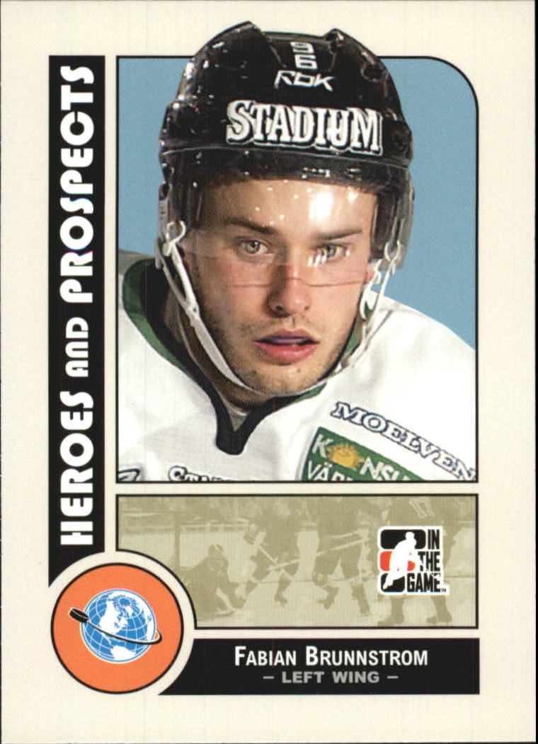 2008-09 ITG Heroes and Prospects #8 Fabian Brunnstrom