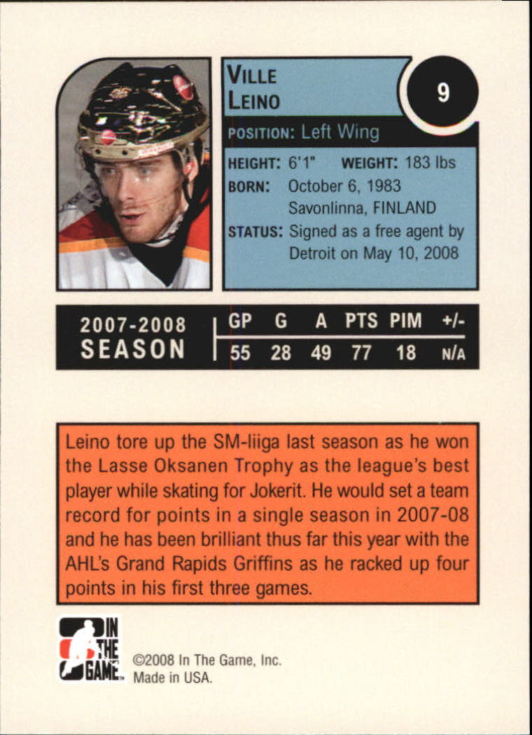 Philadelphia Phantoms 2008-09 Hockey Card Checklist at