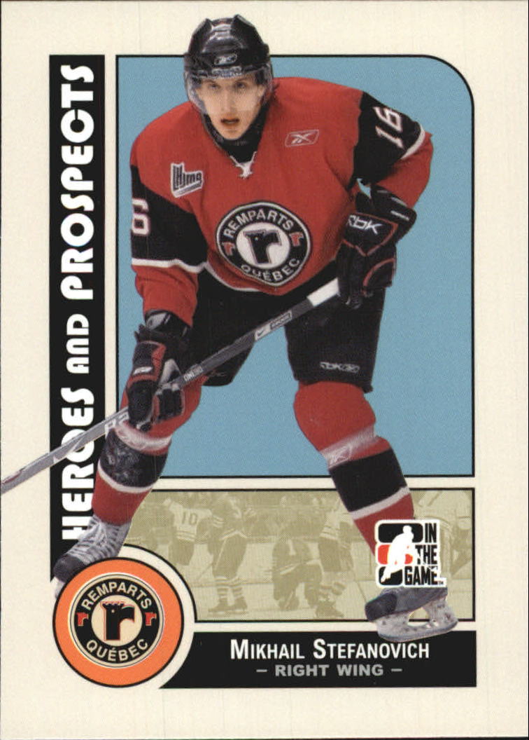 2008-09 ITG Heroes and Prospects #96 Mikhail Stefanovich