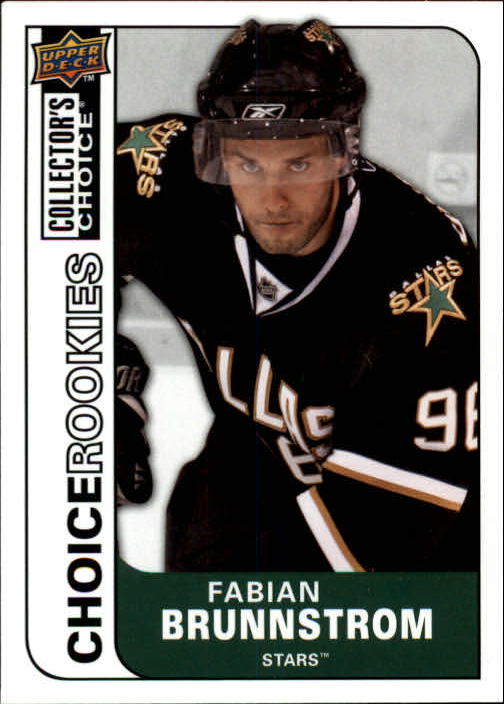 2008-09 Collector's Choice #207 Fabian Brunnstrom RC