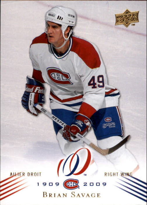 2008-09 Upper Deck Montreal Canadiens Centennial #134 Brian Savage