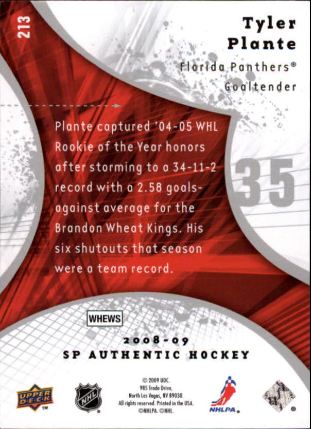A3799- 2008-09 SP Authentic Hk #s 1-215 +Inserts -You Pick- 15+ FREE US SHIP - Picture 254 of 280