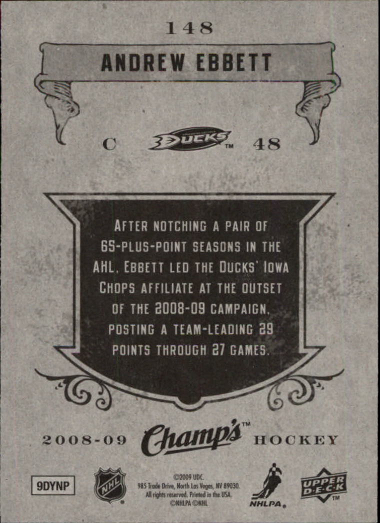 2008-09 Upper Deck Champ's Hockey Rookie Card Singles - You Choose - Bild 44 von 90
