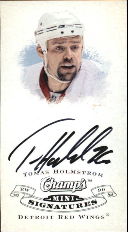 2008-09 Upper Deck Champ's Mini Signatures #CSTH Tomas Holmstrom