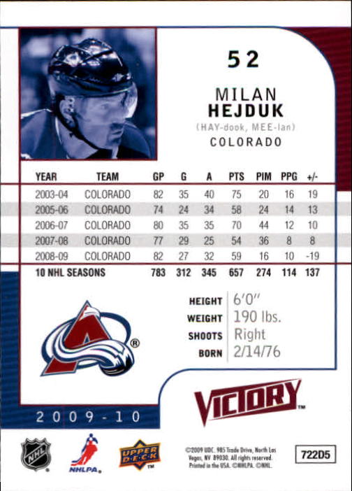 B5458- 2009-10 Upper Deck Victory Hk 1-340 +Inserts -You Pick- 15+ FREE US SHIP - Picture 67 of 429