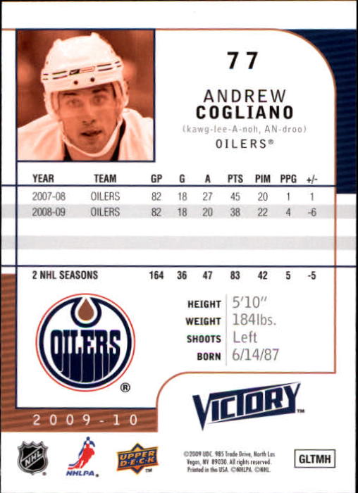 B5458- 2009-10 Upper Deck Victory Hk 1-340 +Inserts -You Pick- 15+ FREE US SHIP - Picture 111 of 429