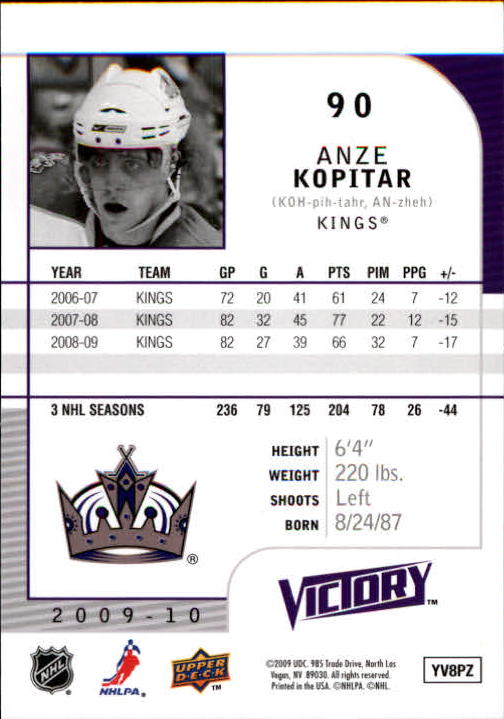 B5458- 2009-10 Upper Deck Victory Hk 1-340 +Inserts -You Pick- 15+ FREE US SHIP - Picture 134 of 429