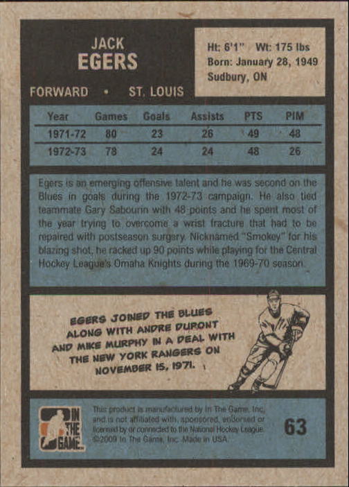 2009-10 In the Game 1972 The Year in Hockey - #86 J.P. Parise