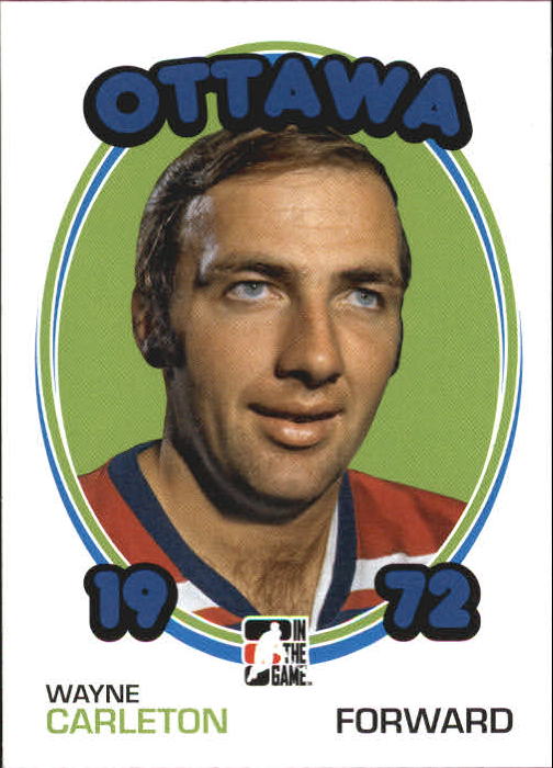 2009-10 ITG 1972 The Year In Hockey #129 Wayne Carleton