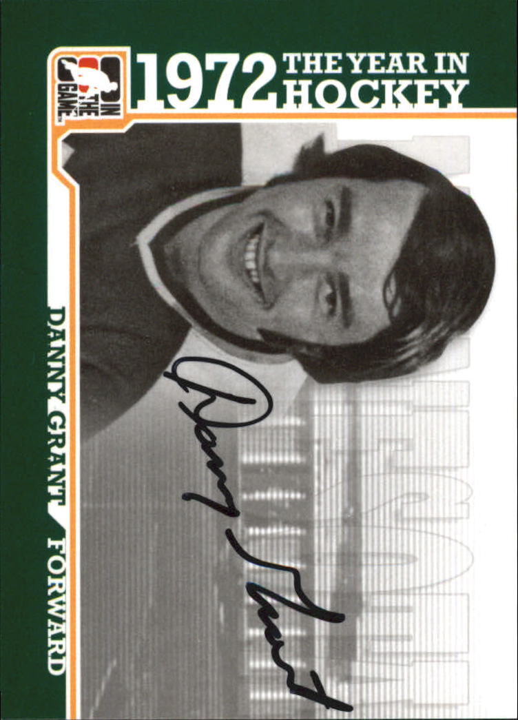 2009-10 ITG 1972 The Year In Hockey Autographs #ADG Danny Grant