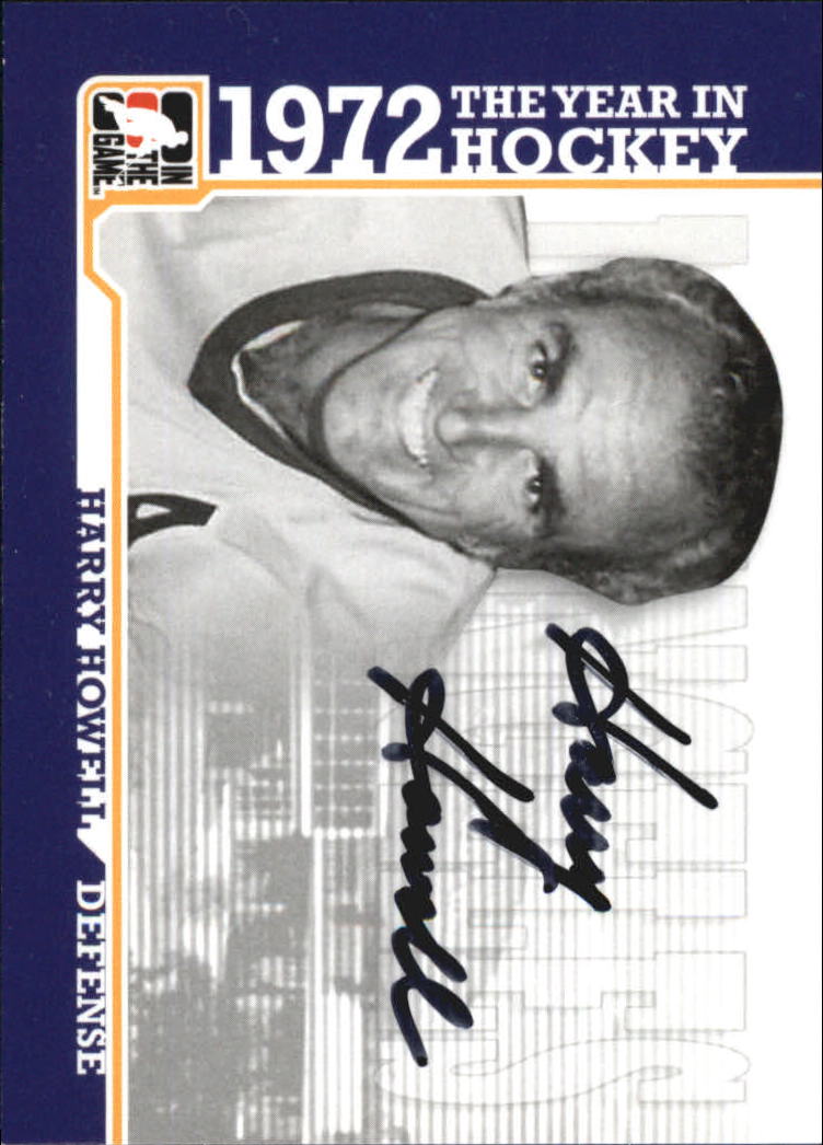 2009-10 ITG 1972 The Year In Hockey Autographs #AHH Harry Howell