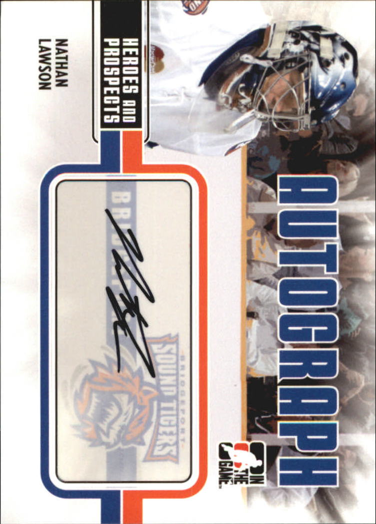 2009-10 ITG Heroes and Prospects Autographs #ANL Nathan Lawson
