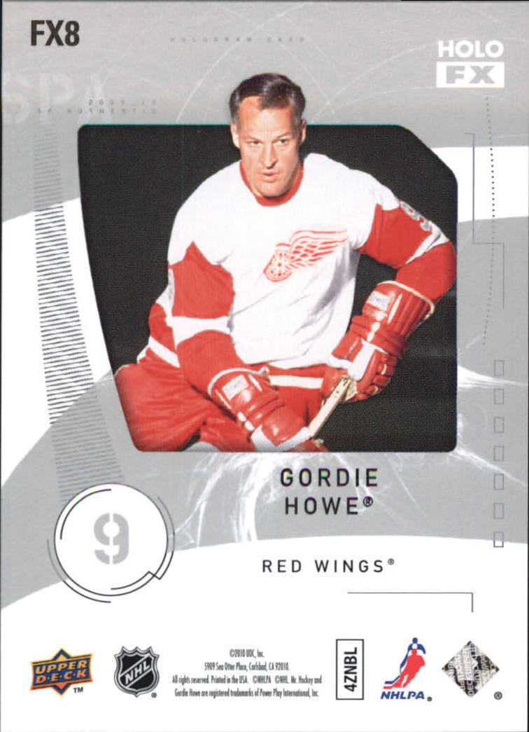 2009-10 SP Authentic Holoview FX #FX8 Gordie Howe back image