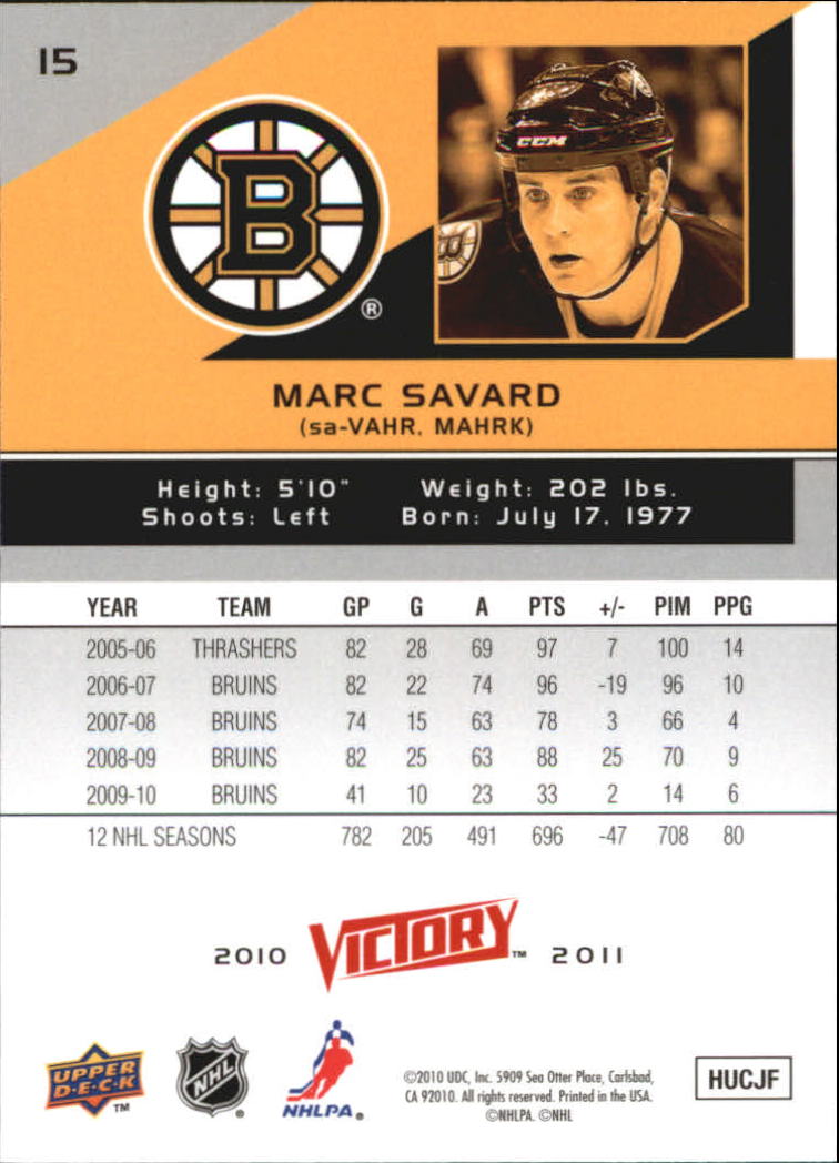 A2317- 2010-11 Upper Deck Victory Hk 1-350 +Rookies -You Pick- 15+ FREE US SHIP - Picture 31 of 461