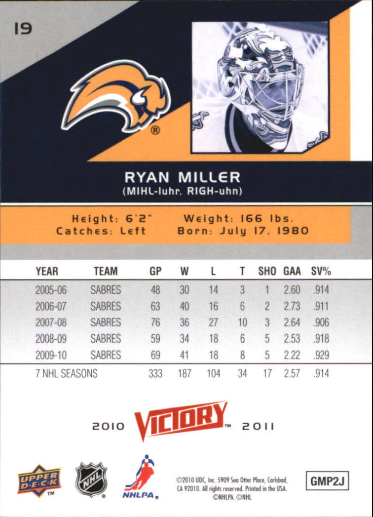 A2317- 2010-11 Upper Deck Victory Hk 1-350 +Rookies -You Pick- 15+ FREE US SHIP - Picture 39 of 461