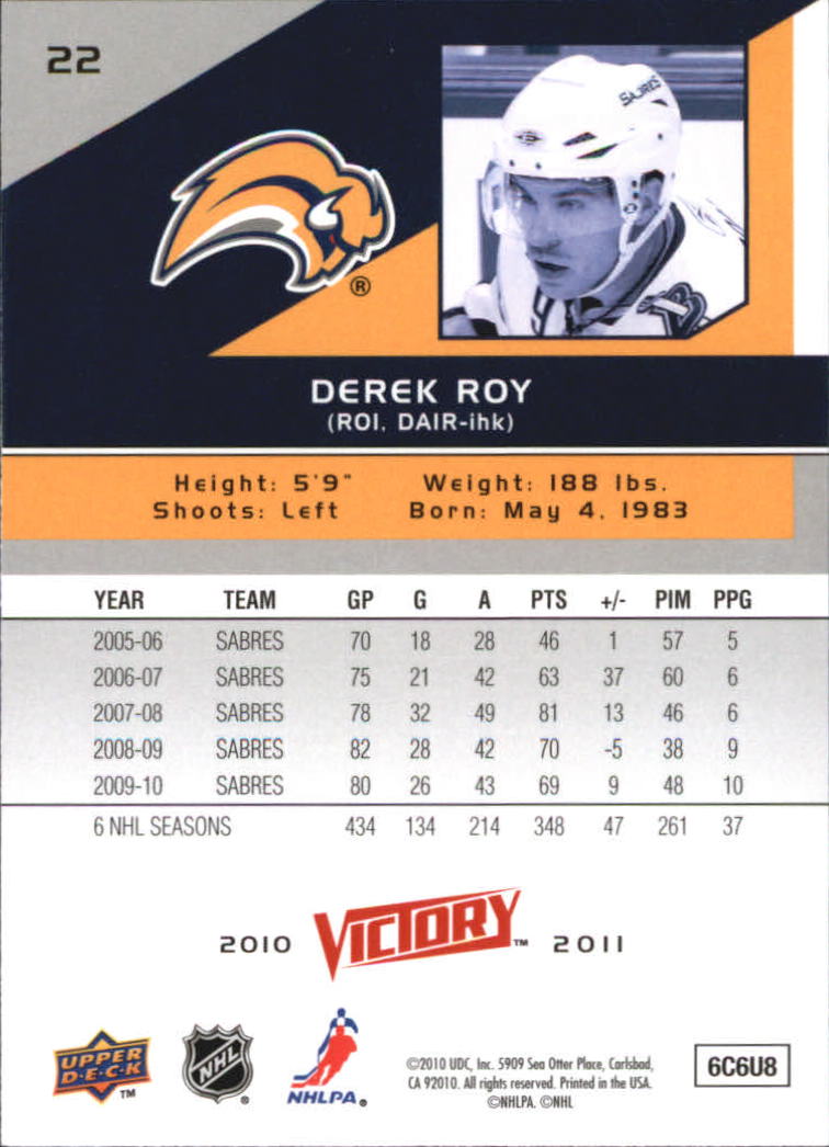 A2317- 2010-11 Upper Deck Victory Hk 1-350 +Rookies -You Pick- 15+ FREE US SHIP - Picture 45 of 461
