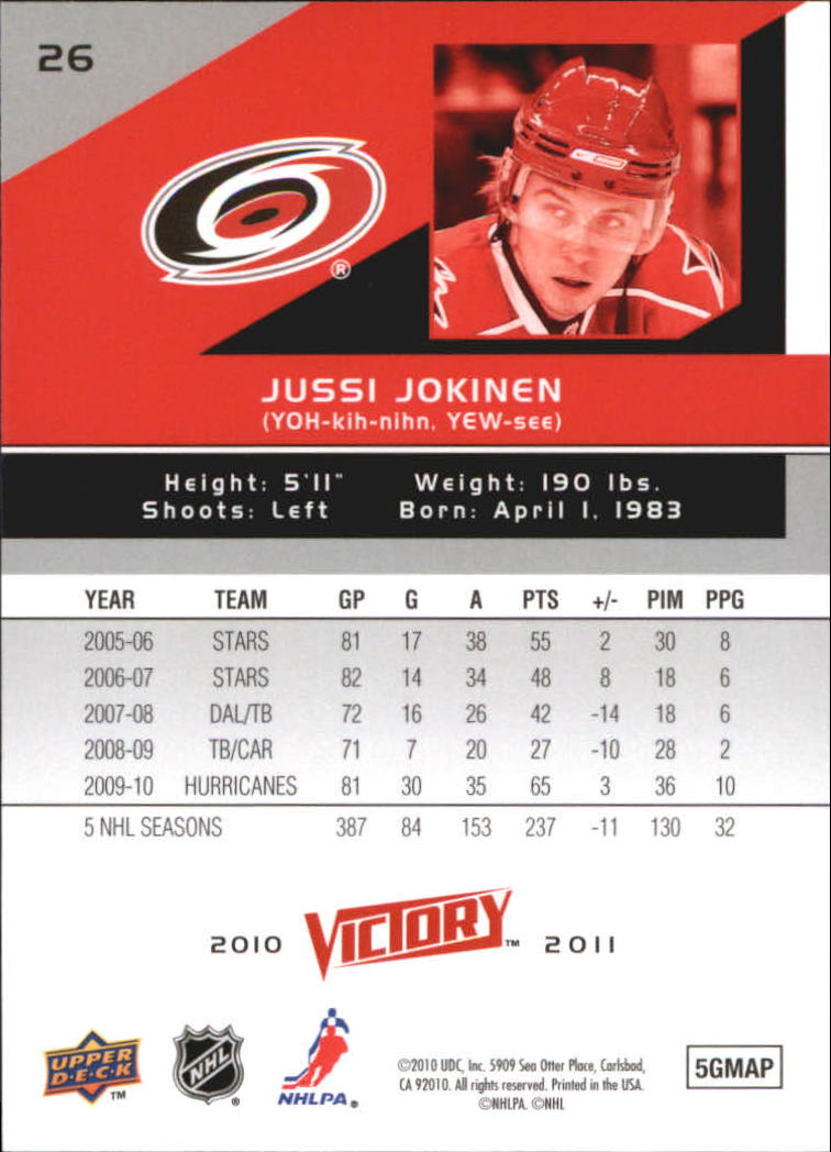 A2317- 2010-11 Upper Deck Victory Hk 1-350 +Rookies -You Pick- 15+ FREE US SHIP - Picture 53 of 461
