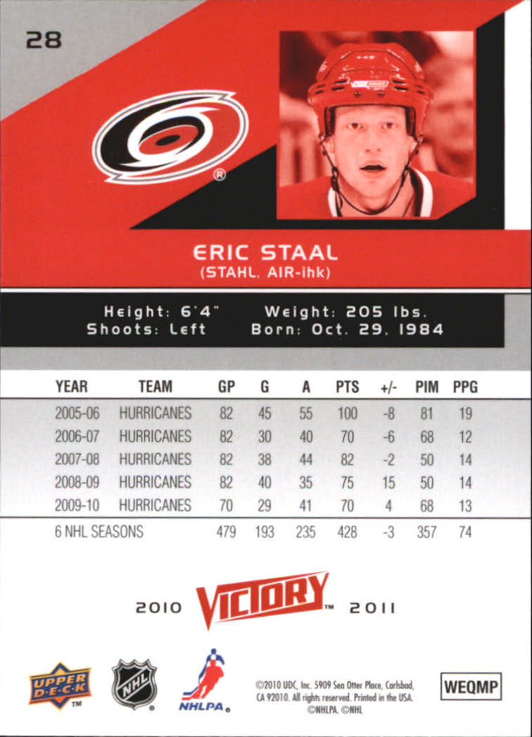 A2317- 2010-11 Upper Deck Victory Hk 1-350 +Rookies -You Pick- 15+ FREE US SHIP - Picture 57 of 461