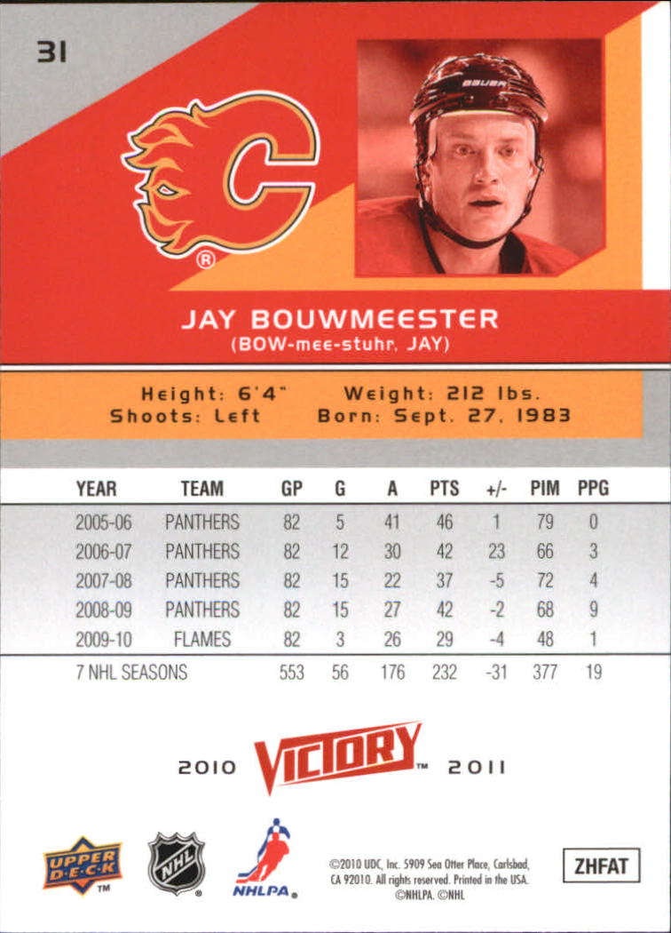 A2317- 2010-11 Upper Deck Victory Hk 1-350 +Rookies -You Pick- 15+ FREE US SHIP - Picture 63 of 461
