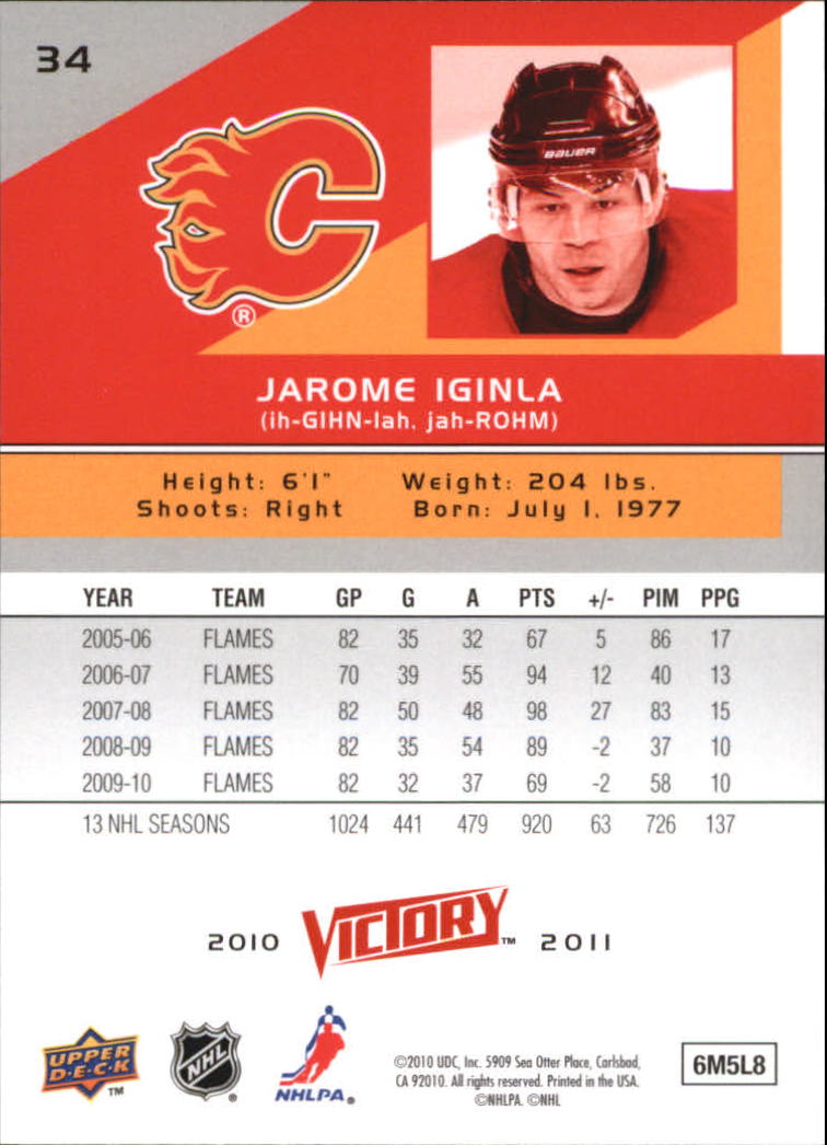 A2317- 2010-11 Upper Deck Victory Hk 1-350 +Rookies -You Pick- 15+ FREE US SHIP - Picture 69 of 461