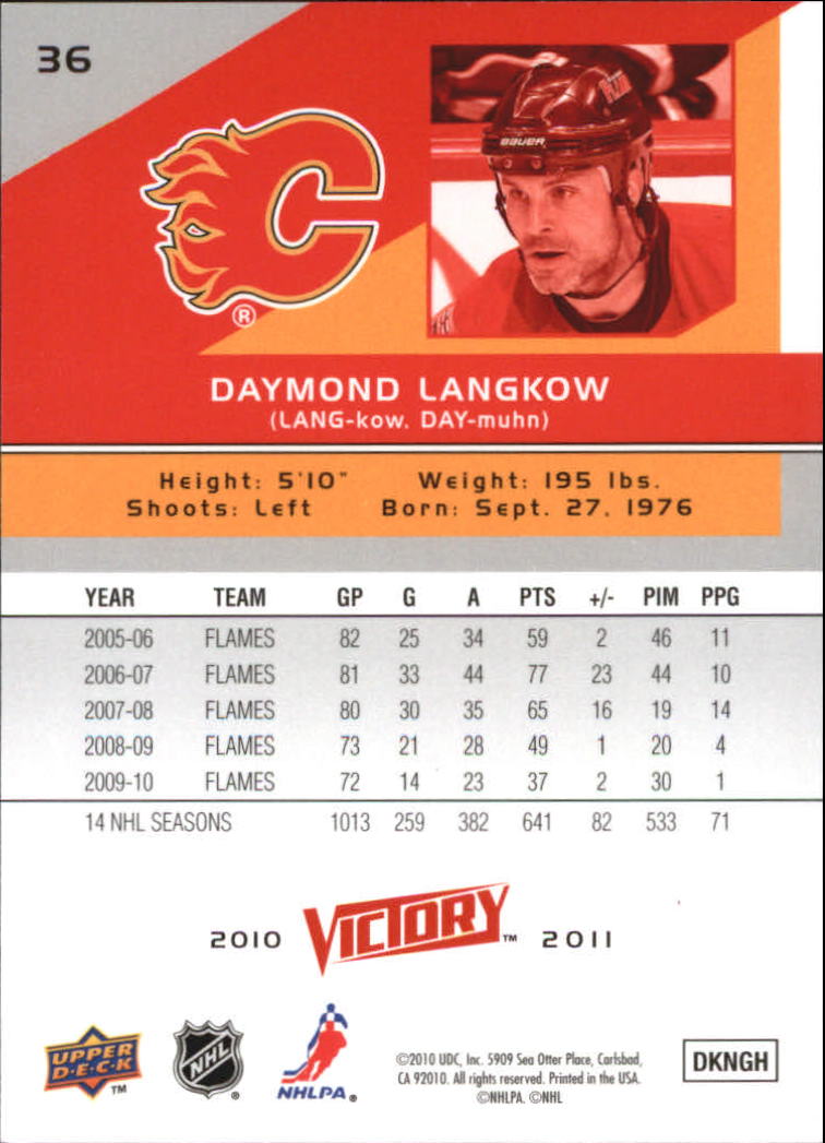 A2317- 2010-11 Upper Deck Victory Hk 1-350 +Rookies -You Pick- 15+ FREE US SHIP - Picture 73 of 461