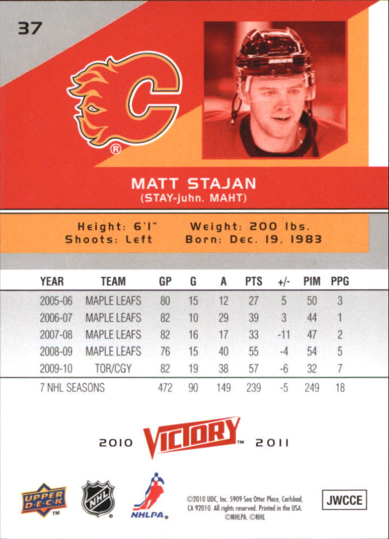A2317- 2010-11 Upper Deck Victory Hk 1-350 +Rookies -You Pick- 15+ FREE US SHIP - Picture 75 of 461