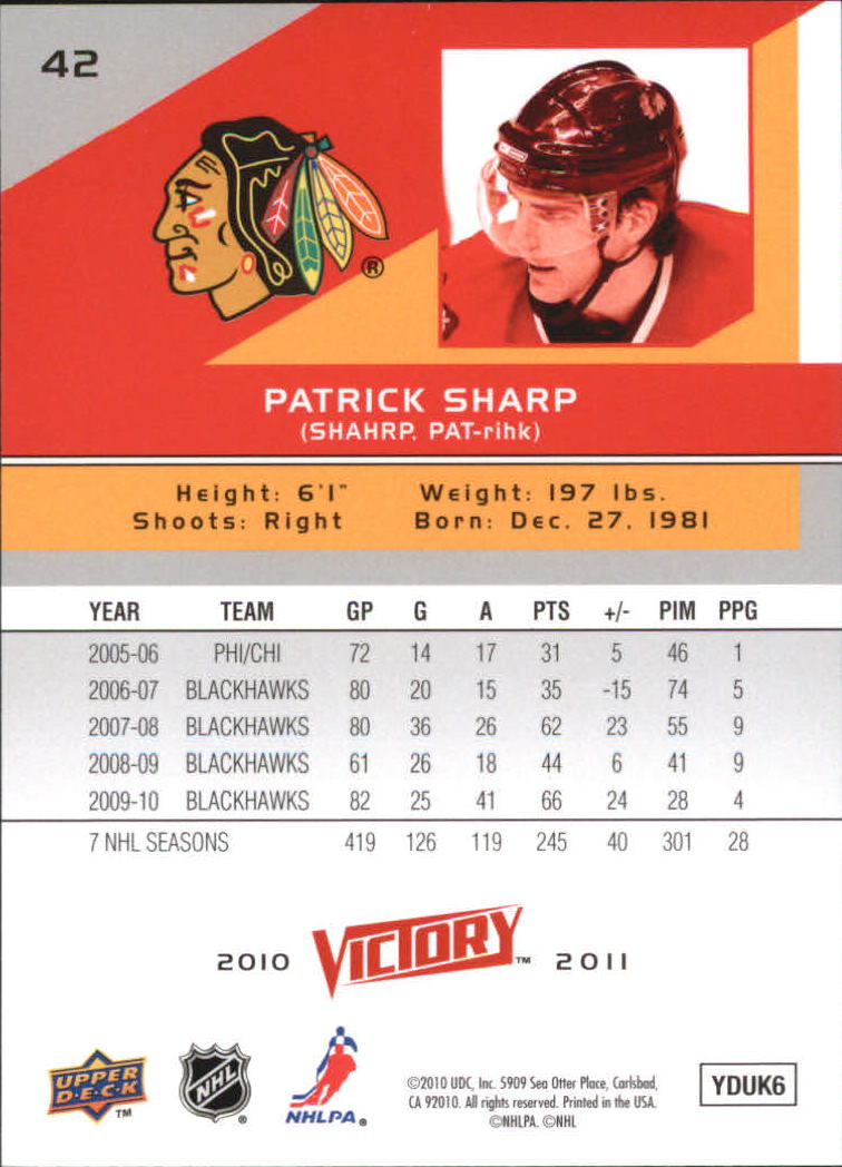 A2317- 2010-11 Upper Deck Victory Hk 1-350 +Rookies -You Pick- 15+ FREE US SHIP - Picture 83 of 461