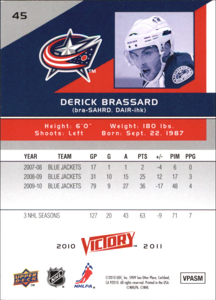 A2317- 2010-11 Upper Deck Victory Hk 1-350 +Rookies -You Pick- 15+ FREE US SHIP - Picture 89 of 461
