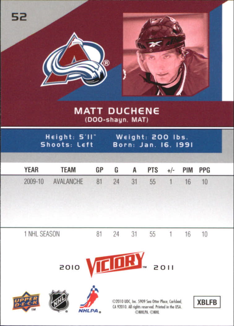 A2317- 2010-11 Upper Deck Victory Hk 1-350 +Rookies -You Pick- 15+ FREE US SHIP - Picture 103 of 461