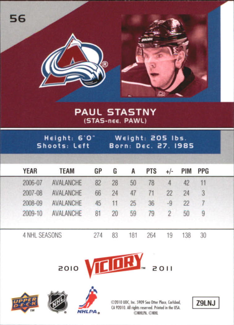 A2317- 2010-11 Upper Deck Victory Hk 1-350 +Rookies -You Pick- 15+ FREE US SHIP - Picture 113 of 461