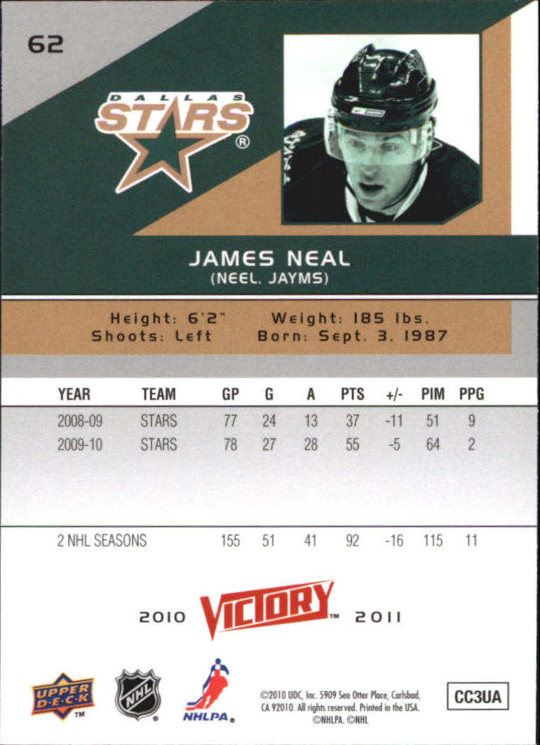 A2317- 2010-11 Upper Deck Victory Hk 1-350 +Rookies -You Pick- 15+ FREE US SHIP - Picture 123 of 461