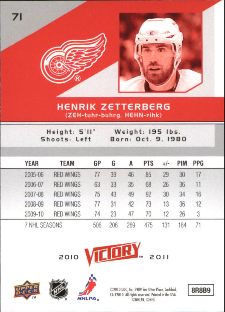 A2317- 2010-11 Upper Deck Victory Hk 1-350 +Rookies -You Pick- 15+ FREE US SHIP - Picture 141 of 461