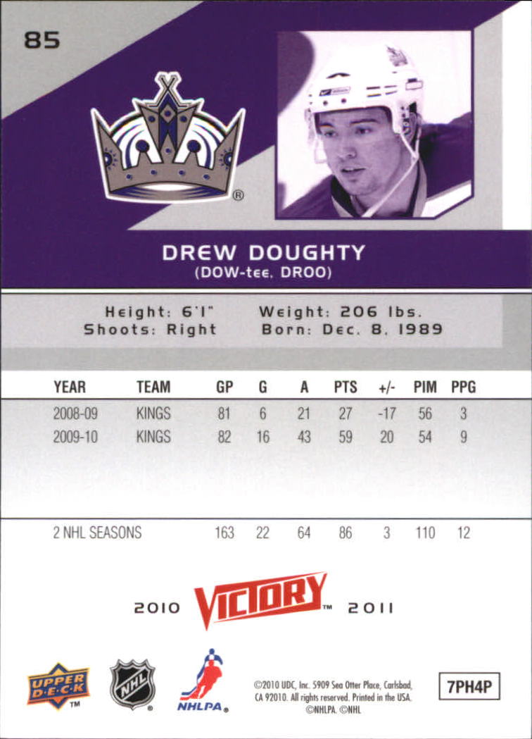 A2317- 2010-11 Upper Deck Victory Hk 1-350 +Rookies -You Pick- 15+ FREE US SHIP - Picture 169 of 461